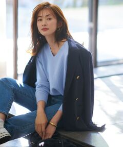 S size ONWARD(小さいサイズ) / エスサイズオンワード ニット・セーター | 【WEB限定】カシミヤブレンドバルキー Vネック ニット