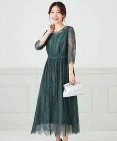 S size ONWARD(小さいサイズ) / エスサイズオンワード ドレス | 【洗える】パネルレース ドレス