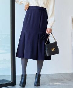 S size ONWARD(小さいサイズ) / エスサイズオンワード ミニ・ひざ丈スカート | 【洗える】タックマーメイド スカート