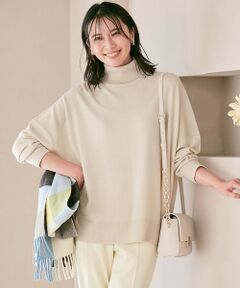 S size ONWARD(小さいサイズ) / エスサイズオンワード ニット・セーター | 【洗える】ウールブレンド タートルネック ニット