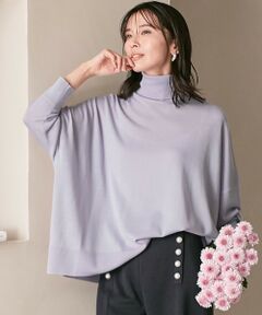 S size ONWARD(小さいサイズ) / エスサイズオンワード ニット・セーター | 【洗える】ウールブレンド タートルネック ニット