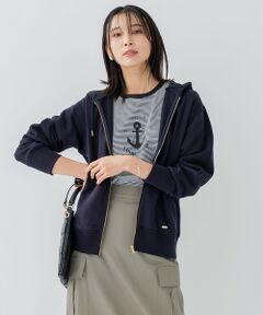 S size ONWARD(小さいサイズ) / エスサイズオンワード パーカー | 【洗える】オーガニックコットンテリー ジップアップ フーディー