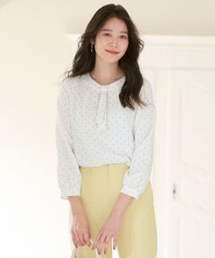 S size ONWARD(小さいサイズ) / エスサイズオンワード シャツ・ブラウス | 【洗える】フロントボウタイ ブラウス