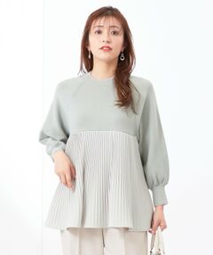 S size ONWARD(小さいサイズ) / エスサイズオンワード ニット・セーター | 【洗える】プリーツコンビ ニット