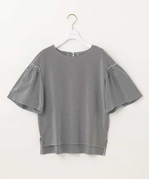 S size ONWARD(小さいサイズ) / エスサイズオンワード カットソー | シルケットストライプ フレアスリーブ カットソー | 詳細10