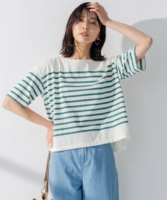 S size ONWARD(小さいサイズ) / エスサイズオンワード カットソー | BUGIS ハーフスリーブ ボーダー Tシャツ