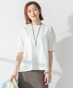S size ONWARD(小さいサイズ) / エスサイズオンワード カットソー | 【洗える】ALBINIジャージー バックフレア Tシャツ