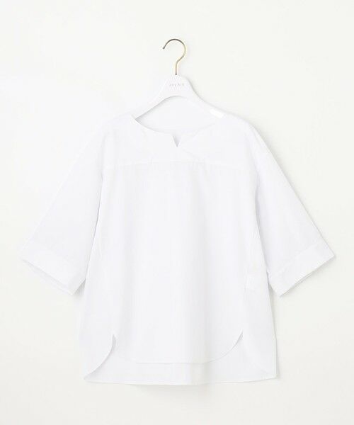 S size ONWARD(小さいサイズ) / エスサイズオンワード シャツ・ブラウス | 【洗える】ノーカラーシャツ ブラウス | 詳細3