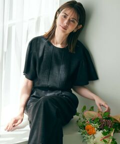 S size ONWARD(小さいサイズ) / エスサイズオンワード シャツ・ブラウス | 【洗える】デニムライクシャンブレー ピンタック ブラウス