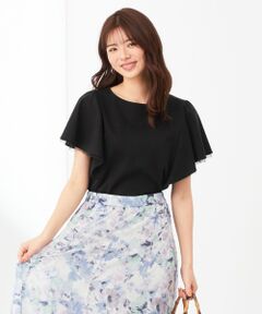 S size ONWARD(小さいサイズ) / エスサイズオンワード カットソー | 【接触冷感】360°好印象フリルスリーブ カットソー