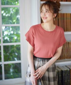 S size ONWARD(小さいサイズ) / エスサイズオンワード ニット・セーター | 【美人百花6月号掲載】フレンチスリーブニット Tシャツ