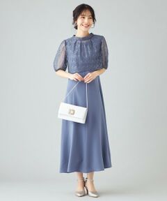 【Lily Calin】レーストップス×マーメイド ドレス セット