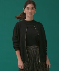 S size ONWARD(小さいサイズ) / エスサイズオンワード ブルゾン | 【洗える/セットアップ対応】ヴィスコースストレッチ ニットブルゾン