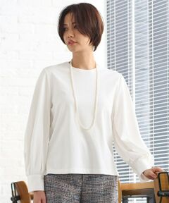 S size ONWARD(小さいサイズ) / エスサイズオンワード カットソー | 【洗える】ハイカウントパフスリーブ カットソー