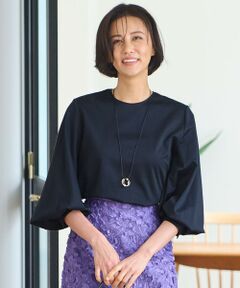 S size ONWARD(小さいサイズ) / エスサイズオンワード カットソー | 【洗える】ハイカウントパフスリーブ カットソー