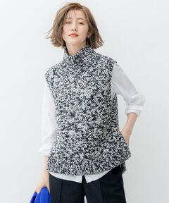 S size ONWARD(小さいサイズ) / エスサイズオンワード ベスト | ビッグムリネ ニットベスト