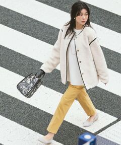 S size ONWARD(小さいサイズ) / エスサイズオンワード その他パンツ | 【大人百花掲載 ヨンアさん着用】シリーズ累計7万本突破！サーモ2WAYストレッチ テーパードパンツ