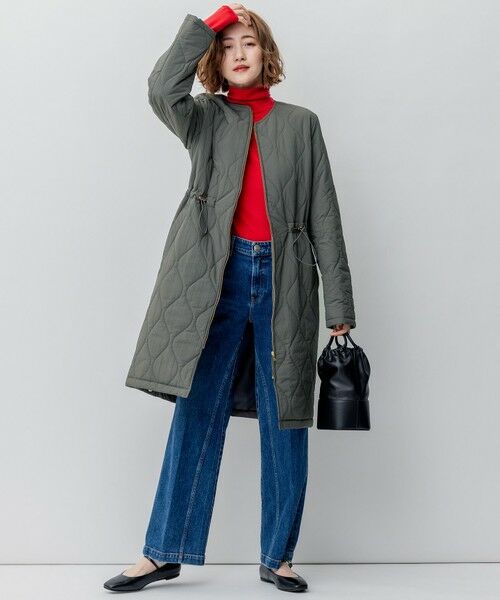 S size ONWARD(小さいサイズ) / エスサイズオンワード ダウンジャケット・ベスト | 【撥水加工】 中綿 ロング パディング アウター | 詳細3
