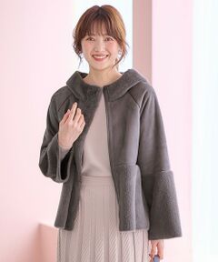 【大人百花・美人百花掲載】Luxuryフェイクムートン コート