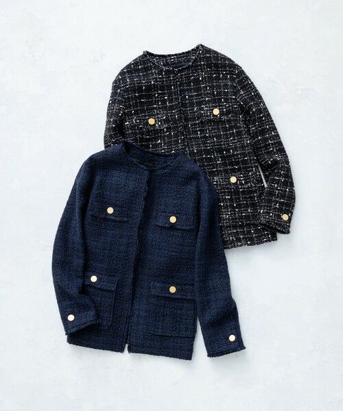 【 MILLY 】 　ツイードジャケット ✾ サイズ 0 銀糸
