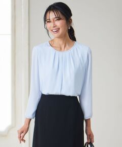 S size ONWARD(小さいサイズ) / エスサイズオンワード カットソー | 【洗える】シルキーデシン ボールチェーン カットソー