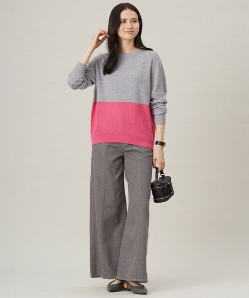 S size ONWARD(小さいサイズ) / エスサイズオンワード ニット・セーター | 【洗える】セミウーステッドウールボートネック ニット | 詳細6