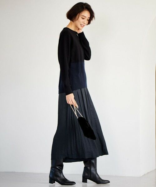 S size ONWARD(小さいサイズ) / エスサイズオンワード ニット・セーター | 【洗える】セミウーステッドウールボートネック ニット | 詳細19