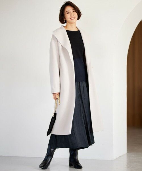 S size ONWARD(小さいサイズ) / エスサイズオンワード ニット・セーター | 【洗える】セミウーステッドウールボートネック ニット | 詳細20