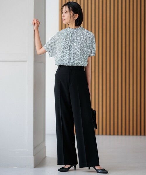 S size ONWARD(小さいサイズ) / エスサイズオンワード その他パンツ | 【VERY3月号掲載/セットアップ対応】トリアセダブルジョーゼット フルレングス パンツ | 詳細8