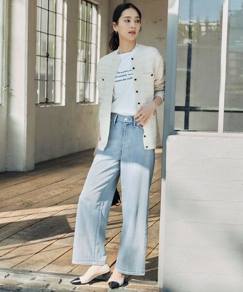 S size ONWARD(小さいサイズ) / エスサイズオンワード デニムパンツ | 【洗える】ウスカルデニム ワイドパンツ | 詳細28