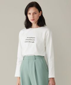 【洗える】長袖ロゴ Tシャツ