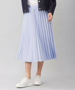 【WEB限定・洗える】ロイヤルサテンプリーツ スカート