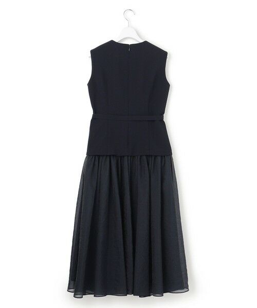 S size ONWARD(小さいサイズ) / エスサイズオンワード ドレス | 【APPLAUDIR】クリアジョーゼットコンビ ドレス | 詳細17