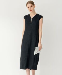 S size ONWARD(小さいサイズ) / エスサイズオンワード ドレス | 【APPLAUDIR】シャイニーツイード パールデザインドレス