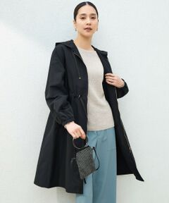 S size ONWARD(小さいサイズ) / エスサイズオンワード その他アウター | 【撥水加工・UVケア・洗える】ライトグログランフーデッド コート