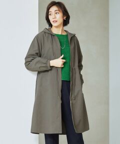 S size ONWARD(小さいサイズ) / エスサイズオンワード その他アウター | 【撥水加工・UVケア・洗える】ライトグログランフーデッド コート