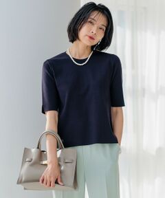 S size ONWARD(小さいサイズ) / エスサイズオンワード ニット・セーター | 【洗える】コンフォートストレッチ 5分袖 ニット