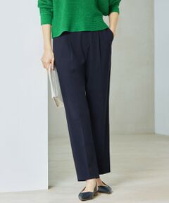 S size ONWARD(小さいサイズ) / エスサイズオンワード その他パンツ | 【カタログ掲載・洗える】ライトフィールジャージータックテーパード パンツ