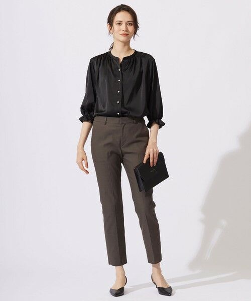 S size ONWARD(小さいサイズ) / エスサイズオンワード その他パンツ | 【接触冷感・UVカット・吸水速乾】シェルタリングオックステーパード パンツ | 詳細4