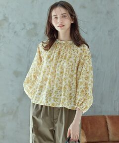 S size ONWARD(小さいサイズ) / エスサイズオンワード シャツ・ブラウス | 【SLOW/一部店舗限定】ボタニカルプリント ブラウス
