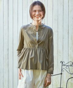 S size ONWARD(小さいサイズ) / エスサイズオンワード カットソー | 【SLOW/一部店舗限定】ツイステッドシアジャージー カーディガン