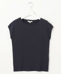 S size ONWARD(小さいサイズ) / エスサイズオンワード ニット・セーター | 【アンサンブル対応・洗える】ハイツイストコットンアセテートフレンチスリーブ ニット