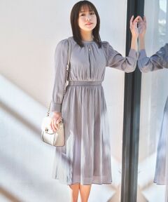 S size ONWARD(小さいサイズ) / エスサイズオンワード ロング・マキシ丈ワンピース | 【低身長企画】フェミニンギャザー ワンピース