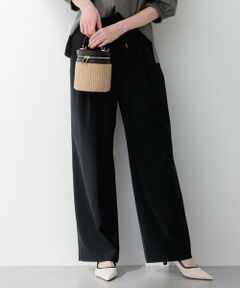 S size ONWARD(小さいサイズ) / エスサイズオンワード その他パンツ | 【洗える】2WAYストレッチツイル ワイドパンツ