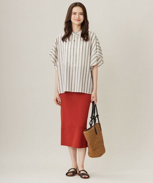 S size ONWARD(小さいサイズ) / エスサイズオンワード ミニ・ひざ丈スカート | 【洗える】リブストレッチタイト スカート | 詳細15