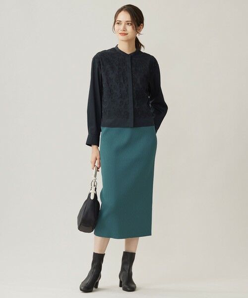 S size ONWARD(小さいサイズ) / エスサイズオンワード ミニ・ひざ丈スカート | 【洗える】リブストレッチタイト スカート | 詳細27