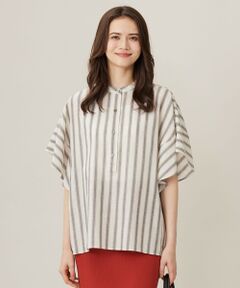 S size ONWARD(小さいサイズ) / エスサイズオンワード シャツ・ブラウス | 【洗える】テンセルリネンデザイン ブラウス