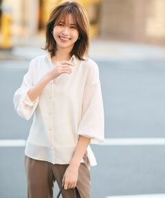 S size ONWARD(小さいサイズ) / エスサイズオンワード シャツ・ブラウス | 【接触冷感】シアー ブラウス