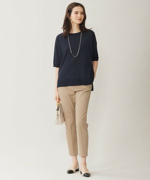 S size ONWARD(小さいサイズ) / エスサイズオンワード ニット・セーター | 【接触冷感・UVカット・WEB限定カラーあり】クレープストレッチプルオーバー ニット | 詳細11