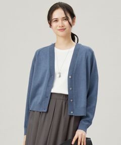 S size ONWARD(小さいサイズ) / エスサイズオンワード カーディガン・ボレロ | 【カタログ掲載・洗える】ペーパーブレンドショート カーディガン